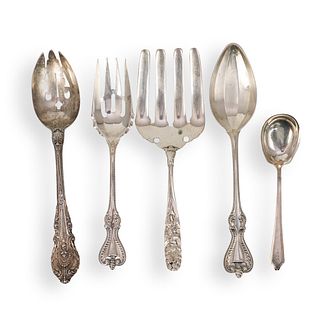 (5 Pc) Sterling Silver Flatware Grouping