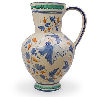 Italian Hand Painted Porcelain Pitcher