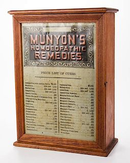 MUNYON'S COUNTRY STORE ADVERTISING COUNTER-TOP DISPLAY CABINET