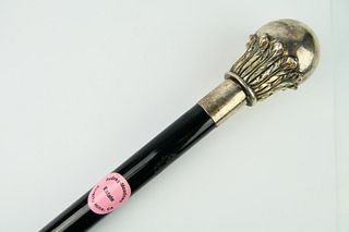 AUDREY MEADOWS ANT. STERLING HANDLE WALKING STICK