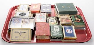 ASSORTED ADVERTISING AND SOUVENIR PLAYING CARDS, LOT OF 30 DECKS