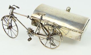 1940s J GRATACOS MEXICO STERLING  BICYCLE WITH BOX