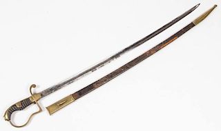 IMPERIAL GERMAN OR PRUSSIAN OFFICERS SABER AND SCABBARD