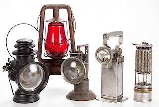 ASSORTED LANTERNS, LOT OF FIVE