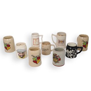 (9 Pc) Ceramic and Porcelain Mugs