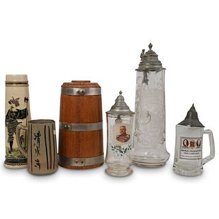 (6 Pc) Beer Stein Lot