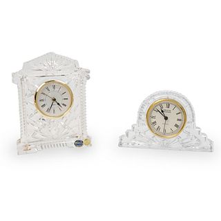 (2 Pc) Pair of Crystal Desk Clocks