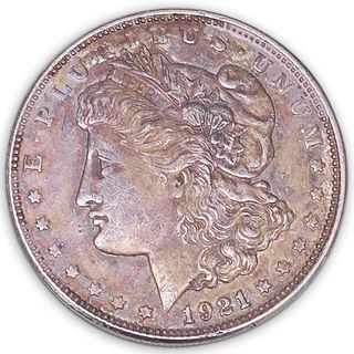 Morgan Silver Dollar (1921-D) Toned