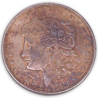 Morgan Silver Dollar (1921-P) Toned