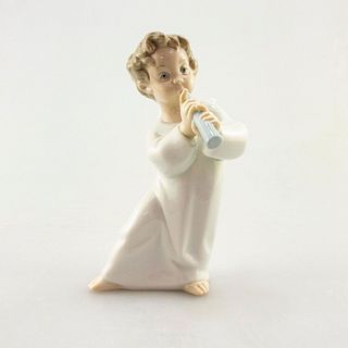 Lladro Porcelain Figurine, Angel With Flute 01004540