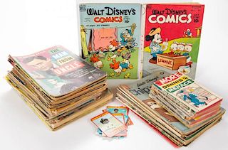 ASSORTED VINTAGE COMIC BOOKS AND RELATED ARTICLES