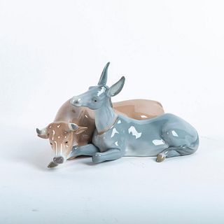 Lladro Figural Animal Group, Bull And Donkey 01005744