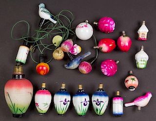 ASSORTED FIGURAL CHRISTMAS ELECTRIC BULBS, LOT OF 23
