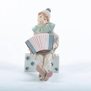 Lladro Porcelain Figurine, Clown On Domino 01001179
