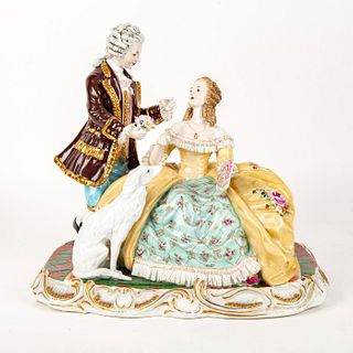 Large 20th Century Figural Group, Lovers
