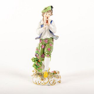 Capodimonte Werner Porcelain Figurine, Flute Player