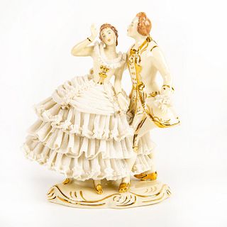 Dresden Art Porcelain Figurine, Dancing Couple