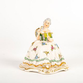 Dresden Figurine, Woman With Book