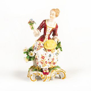 Chelsea Porcelain Figurine, Seated Woman