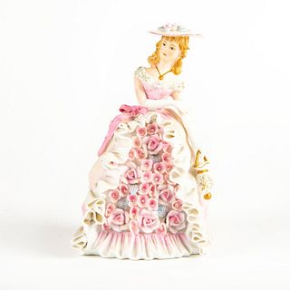Lefton China Figurine, Lade In Pink Kw3205