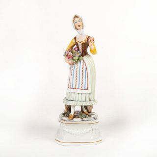 Porcelain Figurine, Flower Vendor