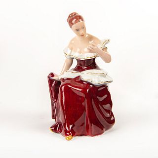 Royal Dux Porcelain Figurine, Seated Woman
