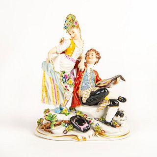 Vintage Porcelain Figure Group, Courting Couple