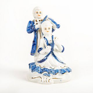 Vintage Porcelain Figure Group, Musical Couple