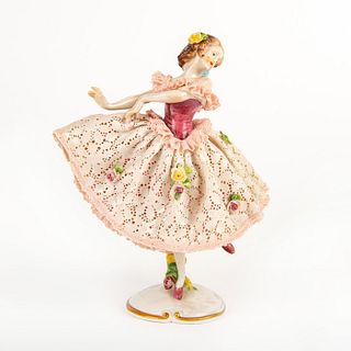Volkstedt Porcelain Lady Figurine, Ballerina