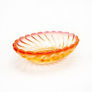 Baccarat Depose Rose Tiente Swirl Pattern Trinket Dish