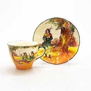2 Royal Doulton Under The Greenwood Tree Tea Cup & Saucer