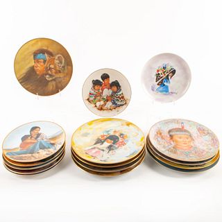16 Porcelain Decorative Collectors Plates, Children