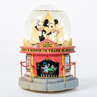Disney Mickey & Minnie 70 Year Anniversary Snowglobe Figural