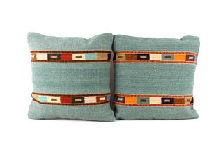 Tipo Peru Jade Churro Wool Set of Two Pillows Ruiz