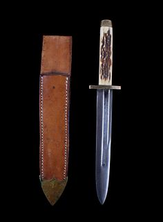 M1892 Stag Horn Handle Bayonet Knife C. 1900's