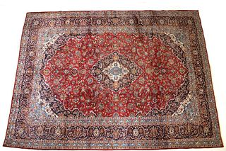 Kashan Persian Hand Knotted Large Area Rug