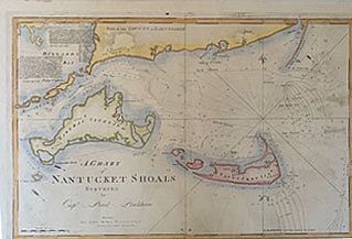 A Chart of Nantucket Shoals - Courtesy Connecticut River Books