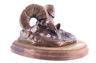 C.A. Beil "Banff Bighorn" Bronze Sculpture