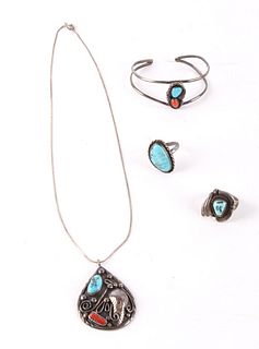Navajo Silver, & Turquoise Jewelry Collection