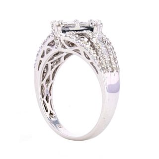 Princess Cut Diamond & 14k White Gold Ring