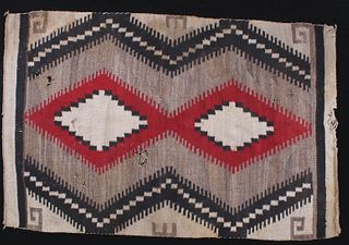Navajo Old Crystal Wool Rug c. 1900