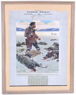 Belt Montana Wyeth Advertising Calendar c. 1913