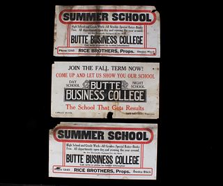 Butte Montana Trolley Car Advertising Signs