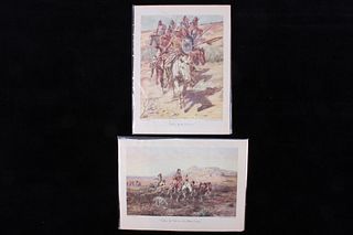 Charles M Russell Water Color Prints Britzman 1949