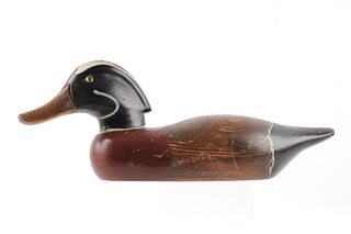 1950's Green Wing Teal Hand Painted Duck Decoy