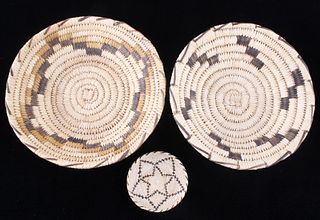 Papago Indian Hand Woven Baskets c.1950s