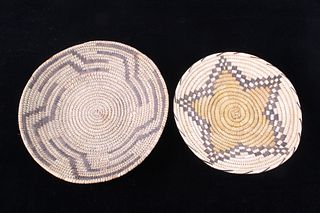 Pair of Papago Indian Hand Woven Baskets
