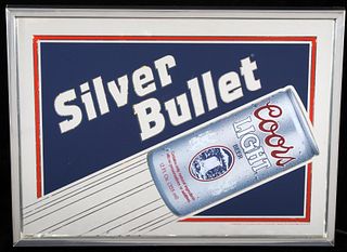 Coors Light Silver Bullet Lightup Advertising Sign