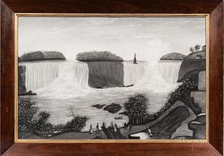 American School, Mid-19th Century, Niagara Falls, Unsigned., Condition: Minor discoloration to spots in upper half, not examined out of