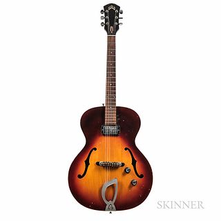 John Abercrombie Guild Cordoba X-50 Electric Archtop Guitar, c. 1965, serial no. 46437, the headstock incised 052-38-7506/NYC 66, with